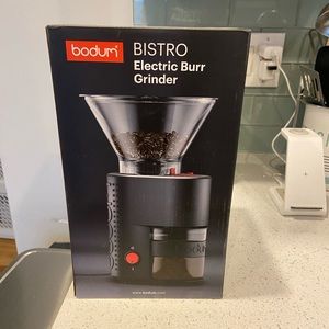 Bodum Bistro Electronic Burr Grinder NIB